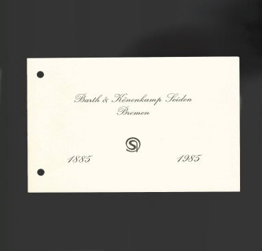 Jubiläum - Barth und Könenkamp Seiden